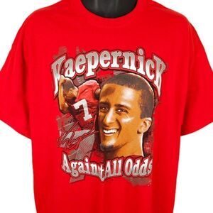 Colin Kaepernick T Shirt Mens Size XL Red San Francisco 49ers NFL Football